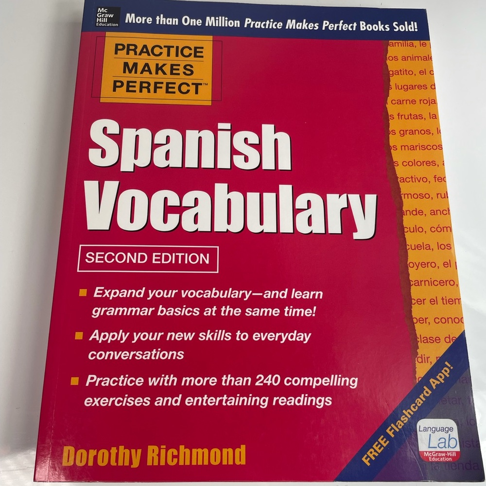 Spanish Vocabulary with free flash card App